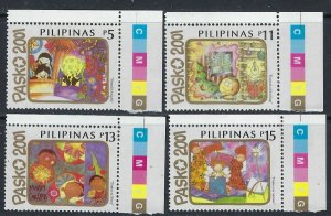 Philippines 2755-58 MNH 2001 Christmas (ak3919)