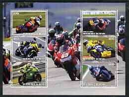 BENIN - 2003 - Racing Motorcycles - Perf 6v Sheet - MNH - Private Issue