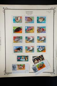 Aitutaki 1960s to 1980s Stamp Collection