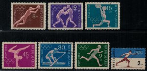 Bulgaria #1094,1113-8  CV $2.85  1960 Olympics