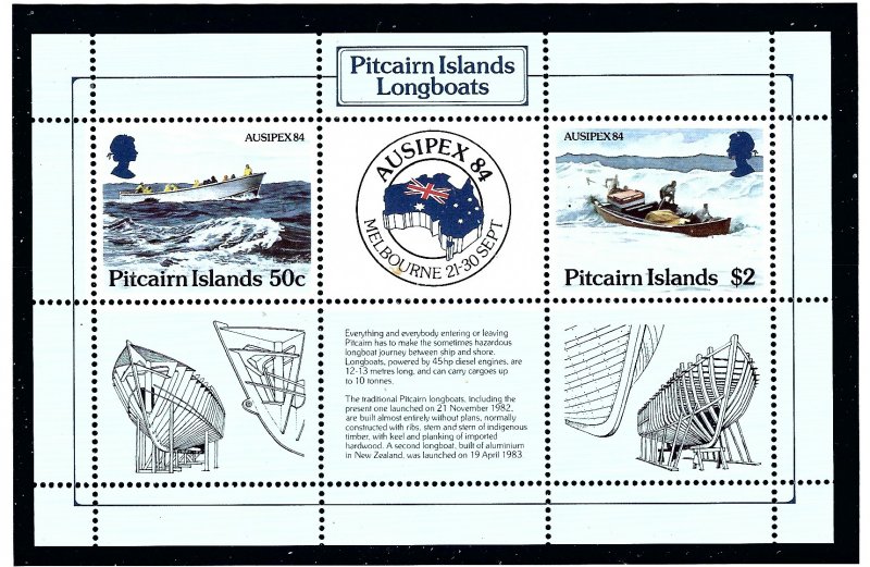 Pitcairn Is 248 MNH 1984 Longboats          (KA)