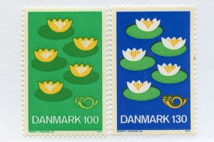 Denmark, Scott #597-98, Mint, Never Hinged complete set