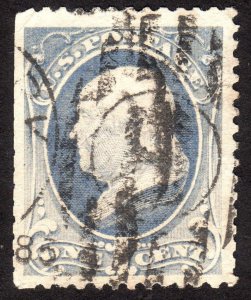 1881, US 1c, Franklin, Used, Sc 206