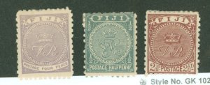 Fiji #42/53a/57 Unused