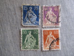 Switzerland, Scott#133,138-140, used