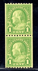 US SCOTT #604 PAIR MINT-XF-SUP-OG-NH GRADED 95 W/ PSE CERT SMQ $135 (8/7/24 GP)