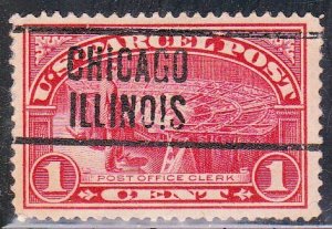Precancel - Chicago, IL PSS LT6-E - Parcel Post Town and Type Issue