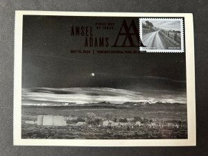 Ansel Adams 2024 FDC Maxicard Maximum Postcard Moonrise Hernandez New Mexico