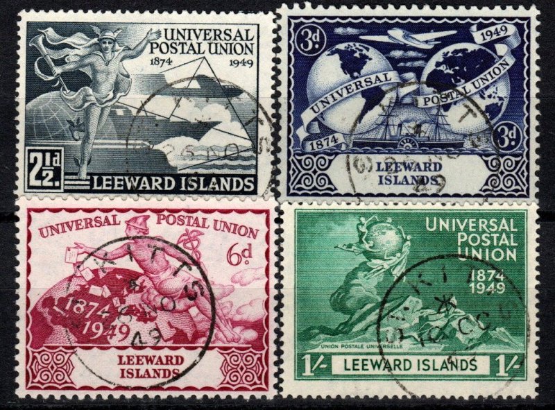 Leeward Islands #126-9   F-VF Used CV $9.60  (X1328)