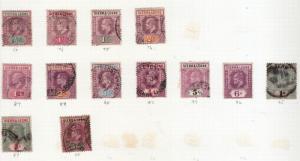 SIERRA LEONE EDWARD V11TH VALUES/SETS USED SG 73 TO SG 97.  5/- value