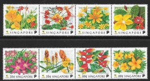 SINGAPORE SG949/56 1998 FLOWERS OF SINGAPORE MNH 