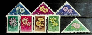 HUNGARY Sc 1195-1302 NH ISSUE OF 1958 - FLOWERS