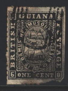 British Guiana Sc#24 Used - appears to be a forgery - faults