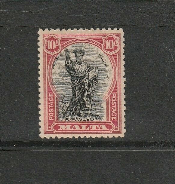 Malta 1926 defs Postage , 10/- MM SG 172