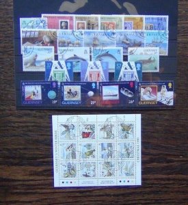 Guernsey 1989 1991 Europa Marine Life Penny Black Anson Stamp  Anniversary Used 