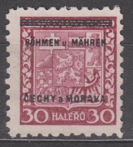 Bohemia & Moravia Scott #5 1939 MNH