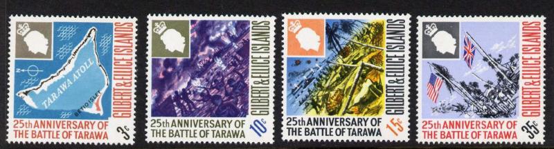  Gilbert & Ellice Islands 150-3 MNH Battle of Tarawa, Map