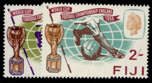 FIJI QEII SG349-350, 1966 world cup set, NH MINT.