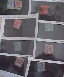 MALAYA SINGAPORE  9 DIFF. STAMPS #113/288 USED