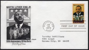 SC#1771 15¢ Martin Luther King: Artmaster (1979) Addressed