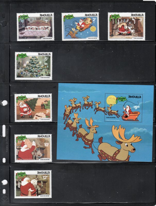 SC# 453-459 & S/S 462 - Disney The Night Before Christmas - MNH