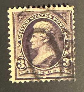 Scott#: 268 - Andrew Jackson 3c 1895 used single stamp - Lot B3