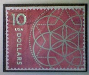 United States, Scott #5755, used(o), 2024, Floral Geometry, $10