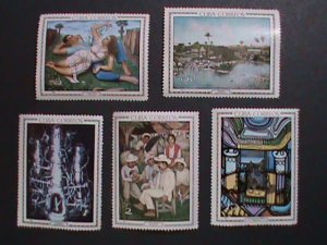 ​CUBA-1967 SC# 1202-6 FAMOUS PAINTINGS-SPRING-BY JORGE ARCHE- MNH STAMPS-VF