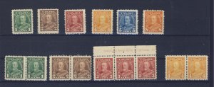 15x Canada George V Stamps #217 to #222  Guide Value = $35.00