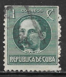 Cuba 264as: 1c Jose Marti, used, F