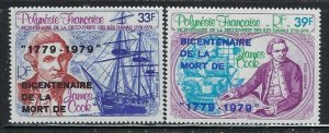 French Polynesia C166-67 MNH 1979 Capt Cook (fe7601)