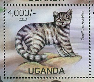 Wild Cats Stamp Prionailurus Rubiginosus Oreailurus Uncia S/S MNH #3045-3048