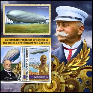 GUINEA 2022 AVIATION ZEPPELIN AIRSHIP DIRIGEABLES