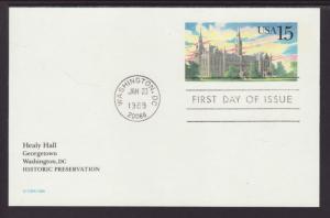 US UX128 Healy Hull Postal Card U/A FDC