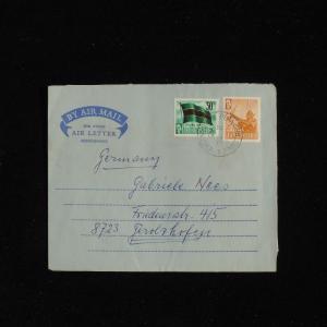 ZS-AC533 TANGANYIKA - Airletter, 1965 To Gerolzhofen Germany Cover