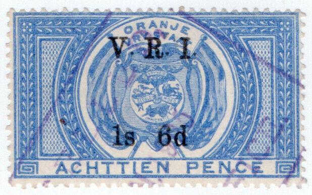 (I.B) Orange Free State Revenue : Duty Stamp 1/6d (VRI)