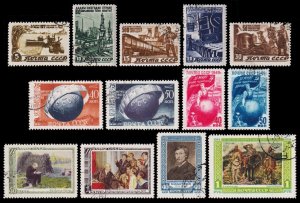 Russia Scott 1075 -- 1595 (1946-51) CTO VF Complete Sets C