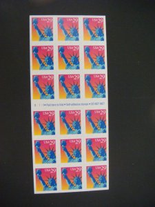 wbstamps: USA Booklet Pane 2599a, Plate D1111  Cat$10.50
