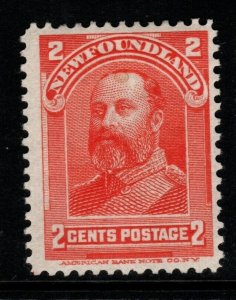 NEWFOUNDLAND SG87 1898 2c SCARLET MTD MINT