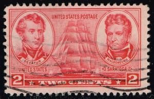 US #791 Stephen Decatur and Thomas MacDonough; Used (0.25)