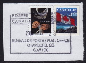 Canada - 1998,1999 - Scott #1673,1698 - used on piece - CHAMBORD QC pmk