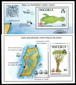 ANGUILLA SGMS744 1986 400TH ANNIV OF DISCOVERY OF AMERICA MNH