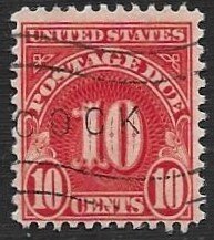 US #J84 10c Postage Due