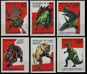 1987 Guinea 1166-1171b Dinosaurs 65,00 €