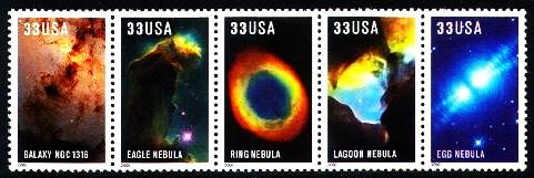 #3384 - 3388a Hubble Telescope Strip of 5 - MNH