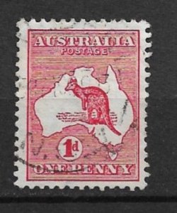 1913 Australia Sc2 1d Kangaroo used