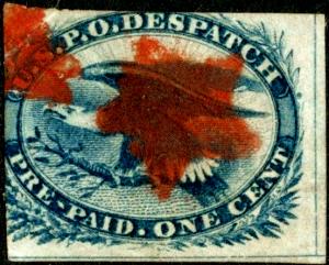 #LO2 U.S.P.O. DESPATCH WITH RED STAR CANCEL CV $80.00 BP6679