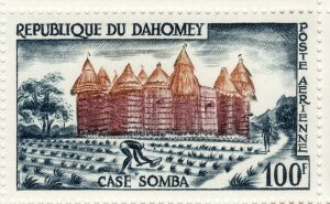 1960 Dahomey 100 franc airmail issue MNH Sc# C14 CV $3.25