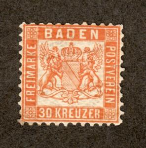 German States Baden Old Mint Single!