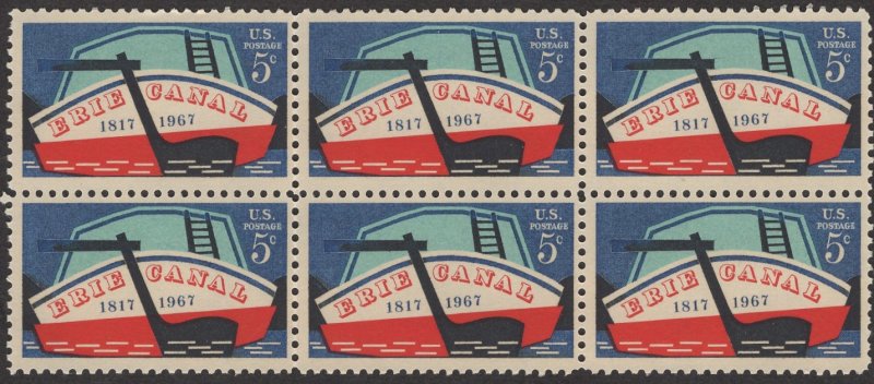 Scott 1325 MNH OG VF block of 6